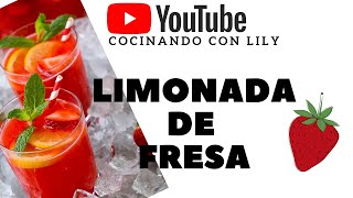 Limonada de Fresa Fresca (Facil y Sencilla)