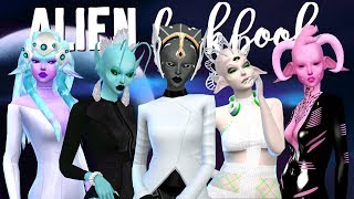 ALIEN LOOKBOOK 👽 + CC LIST | The Sims 4 Custom Content CAS