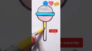 lollipop 🍭 colour mixing using Doms brush pens #shorts #ytshorts