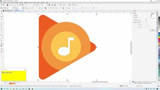 Corel Draw Tutorial - Create Google Music Icon