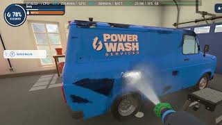 Power Wash Simulator performance test on Rog Ally Highest Quality 60 fps