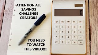 ATTENTION ALL SAVINGS CHALLENGE CREATORS AND NON || EASY MATH TO FIGURE OUT NEW ENVELOPE CHALLENGES