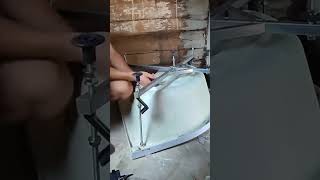 building shower cabin #diy #building #shorts #timelapse