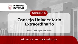 🔴#EnVivo | Consejo Universitario Extraordinario