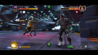 MCOC 7 Star and Rank 1 Rocket Raccoon vs Winter Soldier. Super Damage