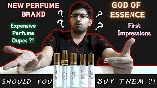 God Of Essence Perfume Review | New Perfume Brand | First Impressions 🤔 |  Hindi Review