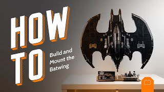 How To Build & Mount the LEGO Batwing Display Stand