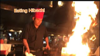 Eating Hibachi