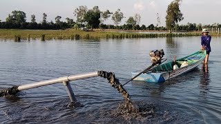 Cuối Tuần Đi Bơm Bùn Đường Nước Ruộng Lúa Chuẩn Bị Cho Vụ Mùa Lúa Mới..