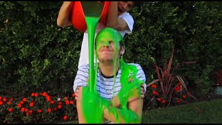 Caleb Burton Gets Gunged / Slimed, Pied In The Face & Covered in Food Mess - Compilation