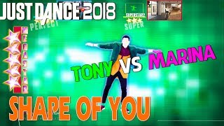 🌟 Just Dance 2018 Challenge: Shape of You - Ed Sheeran | Marina vs Tony 🌟