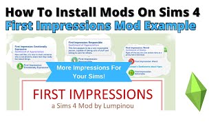 How To Install First Impressions Mod For Sims 4 | 2024