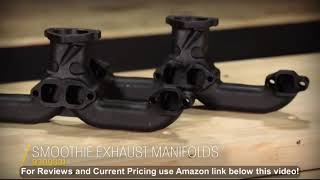 Smoothie Rams Horn Exhaust Manifolds, Small Block Fits Chevy, Black