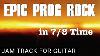 Epic Prog Rock Backing Track for Guitar in 7/8 Time