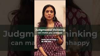 Judgmental thinking can make you unhappy #judgement #unhappy #shorts #innerpeace