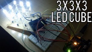 3x3x3 LED Cube using Arduino UNO (UI Designed on LabVIEW)