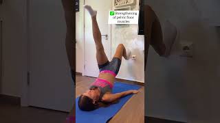 Pelvic floor exercise + tight Hips & Butt 🍑🔥 - 🏋️ #fitness #workout #weightloss