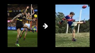 Recreating 5 of the best Dustin Martin goals