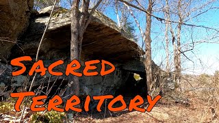 Lenape Indian Rock Shelters Located Deep In The Woods