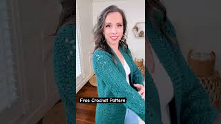 An EASY Free Crochet Cardigan Pattern #crochetcardigan