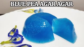 how to make blue pea agar agar | butterfly pea agar agar | flower agar agar