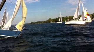 An Intense Sail Race Start