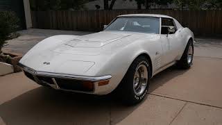 1972 Corvette - Cold start, interior, features.