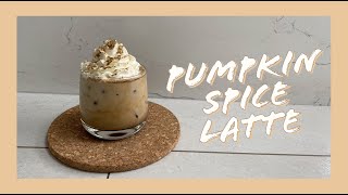 Iced Pumpkin Spice Latte | Using Instant Coffee