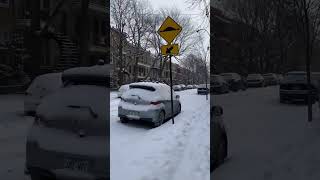 Snow covered Montreal