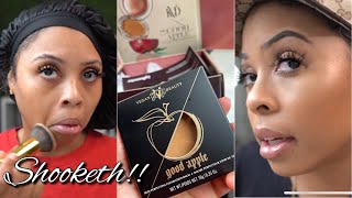 NEW KVD FOUNDATION BALM | GOOD APPLE SKIN PERFECTING FOUNDATION BALM | KVD GOOD APPLE WEAR TEST