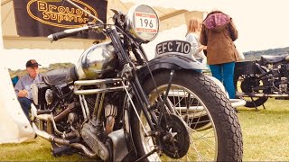 THE BROUGH SUPERIOR Motorcycle Classic Collection Show Bikes & WEEMS MOTOR COMPANY at KOP HILL CLIMB