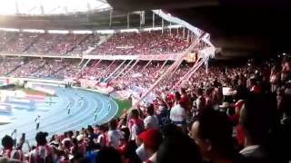 Frente Rojiblanco Sur Junior Vs America de cali