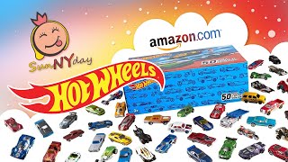 HOT WHEELS - МЕГА РАСПАКОВКА от (SunNYday)! Распаковка 50 легендарных Hot Wheels c amazon! .ne,