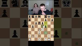 brutal knight sacrifice (rip headphone users) #shorts #chess #checkmate