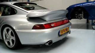 Porsche 993 Turbo sportuitlaat met kleppen