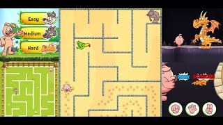 Piggy Maze Runner - Kids educational puzzle and games