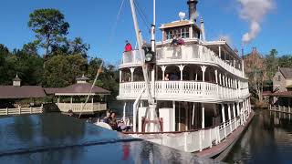 Riding the Liberty River Bell On a Cold Day At Magic Kingdom