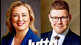 Presidenttiehdokas Jutta Urpilainen ja Antti Lindtman Hansassa