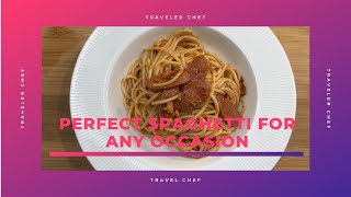 PERFECT SPAGHETTI FOR ANY OCCASION || CHEESY AND SWEET STYLE SPAGHETTI