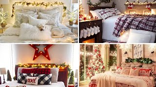 🎄+100 CHRISTMAS BEDROOM DECOR IDEAS - AMAZING CHRISTMAS DECORATIONS 2024 - CHRISTMAS TRENDS 2024 🎄