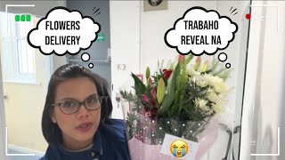 MAY NAGPA DELIVER NG FLOWERS SA WORK 😭 TRABAHO REVEAL DITO SA UK! #abroadlife #pinoyinuk