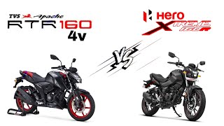 TVS Apache RTR 160 4v VS Hero Xtreme 160R | Detailed Comparison | Shivam Chaubey