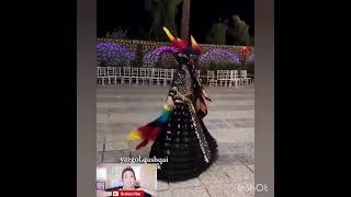 Beautiful Turkish girl handkerchief dance with Qashqai dress!!!