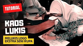 TUTORIAL KAOS LUKIS | MELUKIS LOGO EKSTRAKURIKULER SMKN 2 TUBAN #tutorial #smkn2tuban #ardiansartist