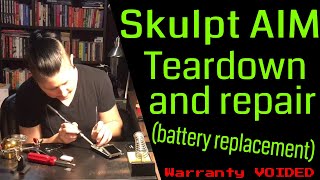 Skulpt AIM Partial Teardown and Battery Replacement Repair Bodyfat Scanner