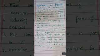 Importance of Exercise in English Writing #shortfeed #shorts #short