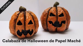 Tutorial: Calabaza de Halloween con Papel Maché