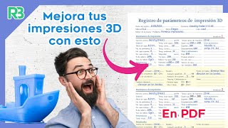 Registra tus parámetros y mejora tus impresiones en 3D con esto!!