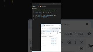 JavaScript For Loop  | Loops for iterations #shortvideo #shorts