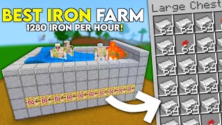 The BEST IRON Farm in Minecraft 1.21+| 1280+ Iron Per Hour!